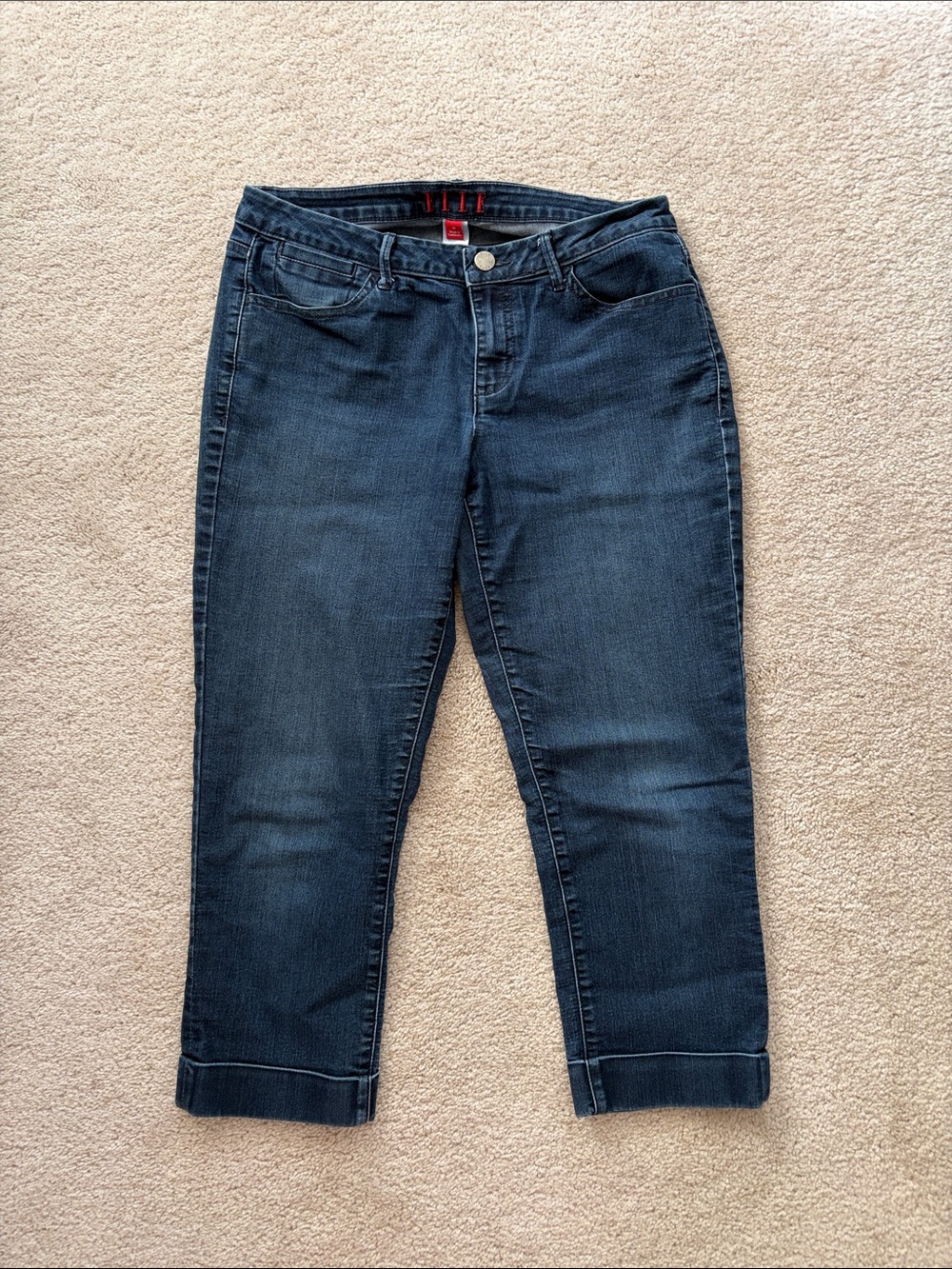 Dark Blue Women’s Jeans - Classic Cropped Denim